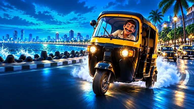 Mumbai Auto Rush game artwork